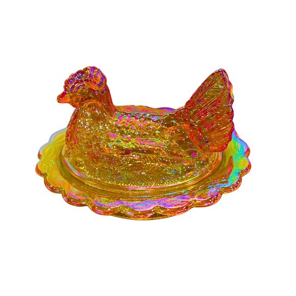 Mosser Marigold Carnival Hen on Nest - GLOWS - Picture 1 of 11